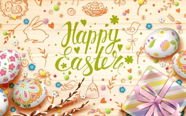 Holiday Easter Happy Easter Easter Egg Gift HD Wallpaper | Background Image