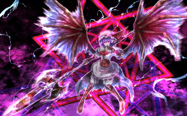 Remilia Scarlet Anime Touhou HD Desktop Wallpaper | Background Image