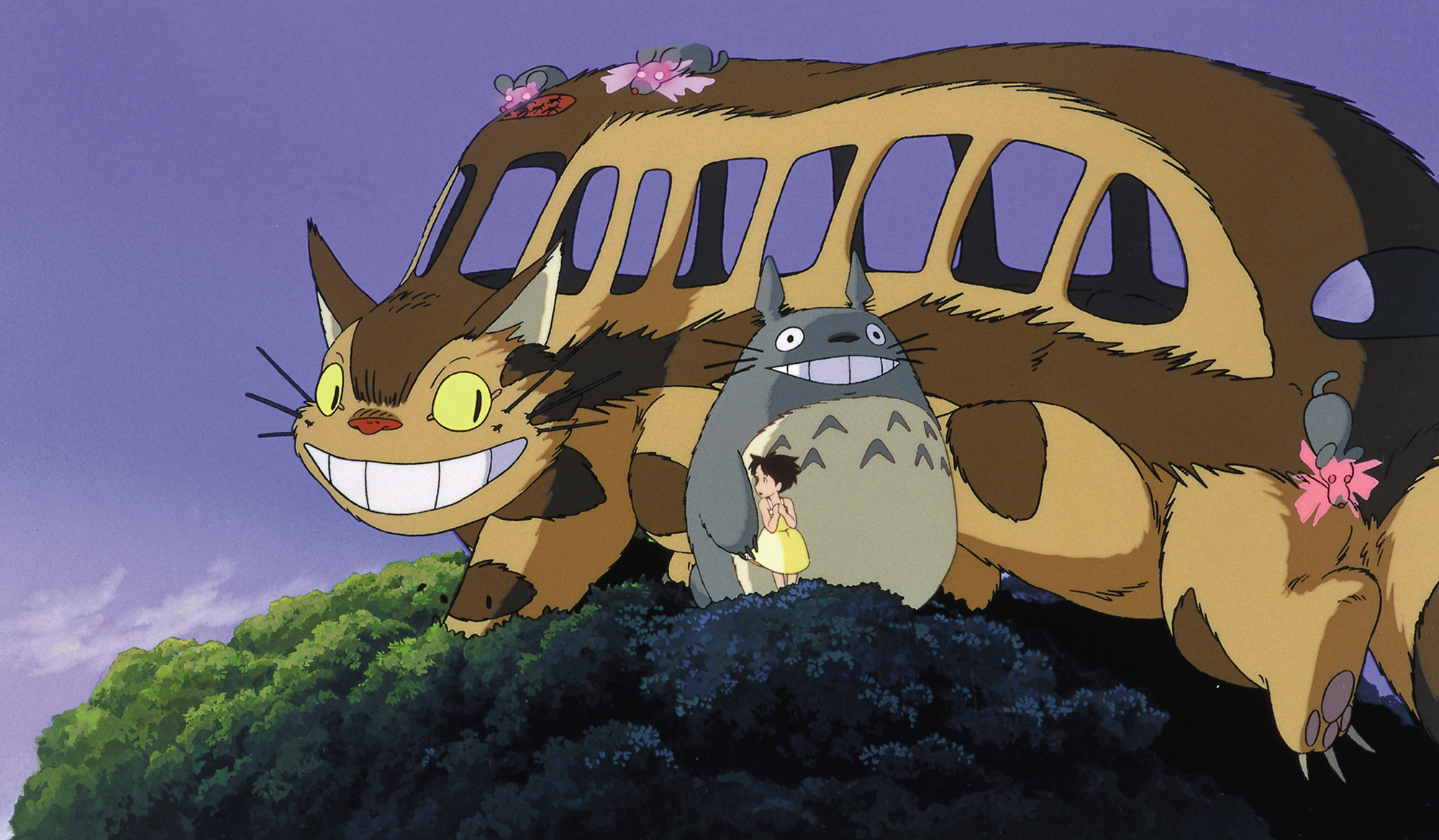 my neighbor totoro cat bus wallpaper