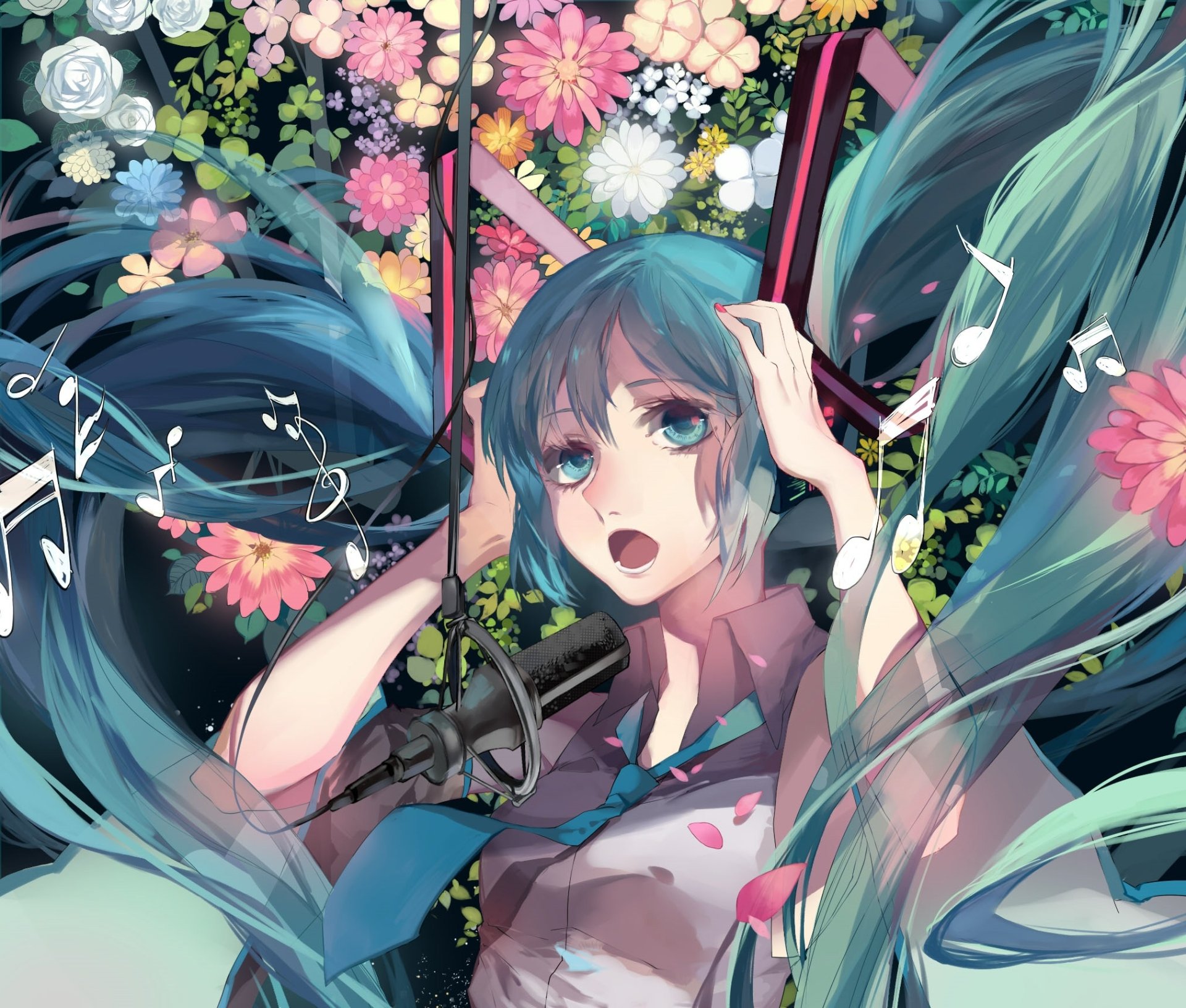 Download Hatsune Miku Anime Vocaloid HD Wallpaper by DAdonikaaaaaa
