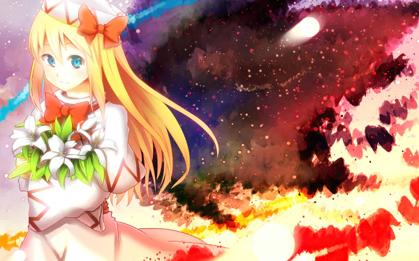 Lily White Anime Touhou HD Desktop Wallpaper | Background Image