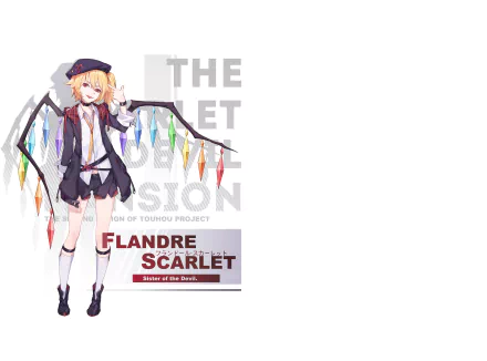 Flandre Scarlet Anime Touhou HD Desktop Wallpaper | Background Image