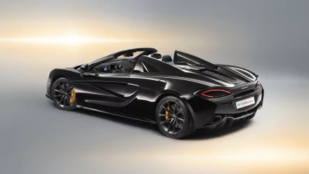 supercar black car car McLaren vehicle McLaren 570S Spider HD Desktop Wallpaper | Background Image