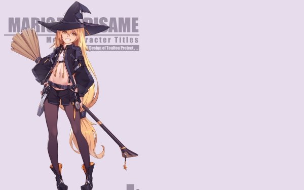 Anime Touhou Marisa Kirisame HD Wallpaper | Background Image