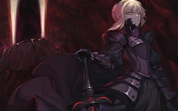 Saber Alter Anime Fate/Grand Order HD Desktop Wallpaper | Background Image