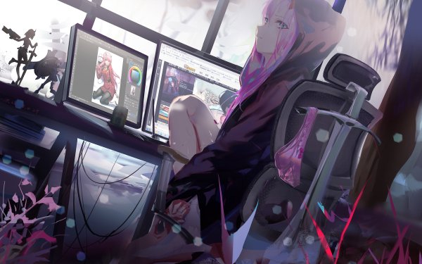 Anime Darling in the FranXX Zero Two HD Wallpaper | Background Image