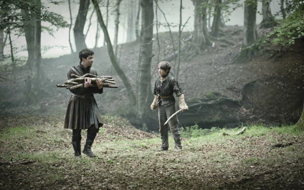 Maisie Williams Joe Dempsie Arya Stark Gendry (Game Of Thrones) TV Show Game Of Thrones HD Desktop Wallpaper | Background Image
