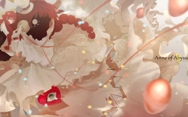 HD anime-style desktop wallpaper featuring Lucy Maud Montgomery’s influence blended with Bungou Stray Dogs elements in a soft, ethereal composition.