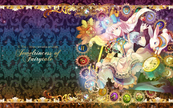 White Rabbit (Alice in Wonderland) Alice (Alice in Wonderland) Anime Alice In Wonderland HD Desktop Wallpaper | Background Image