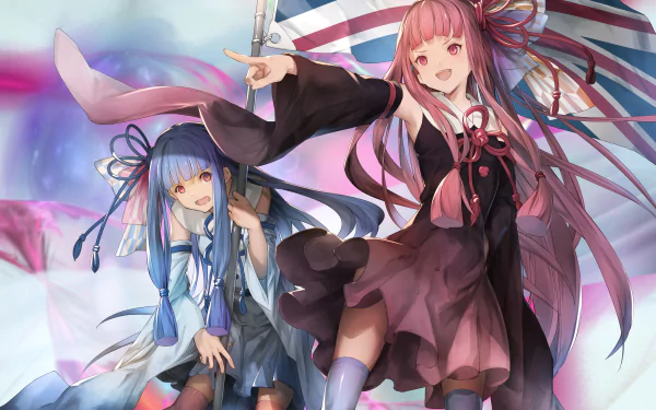 Kotonoha Aoi Kotonoha Akane Anime Vocaloid HD Desktop Wallpaper | Background Image