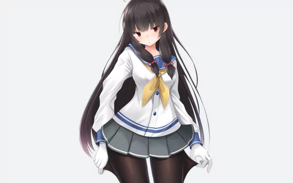 Isokaze (Kancolle) Anime Kantai Collection HD Desktop Wallpaper | Background Image