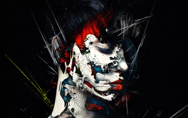 surreal artistic face HD Desktop Wallpaper | Background Image