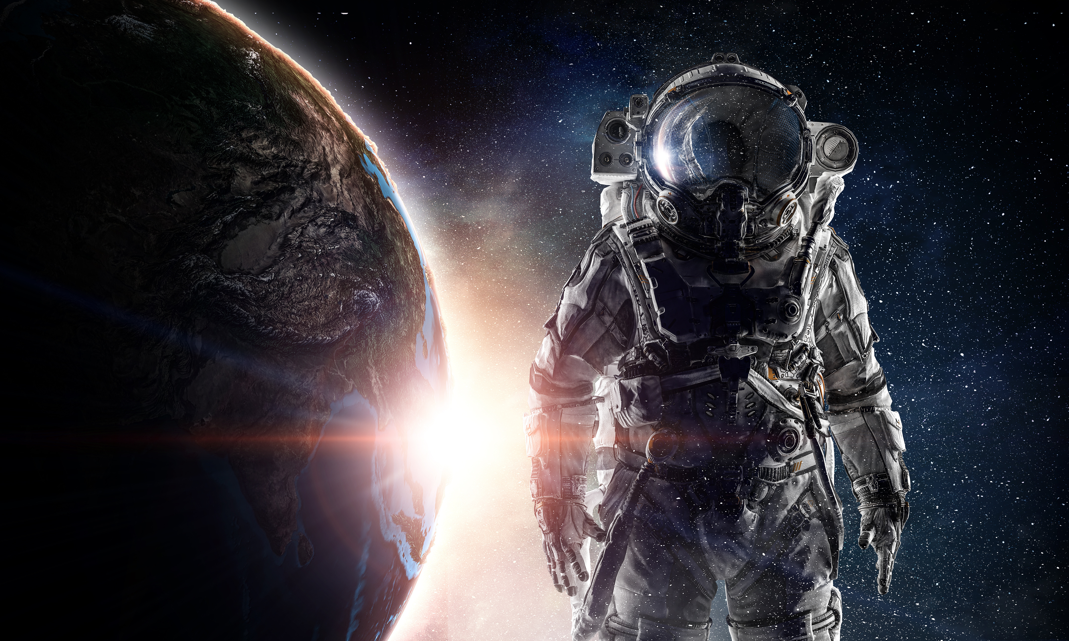 Sci Fi Astronaut 4k Ultra HD Wallpaper | Background Image | 4300x2580