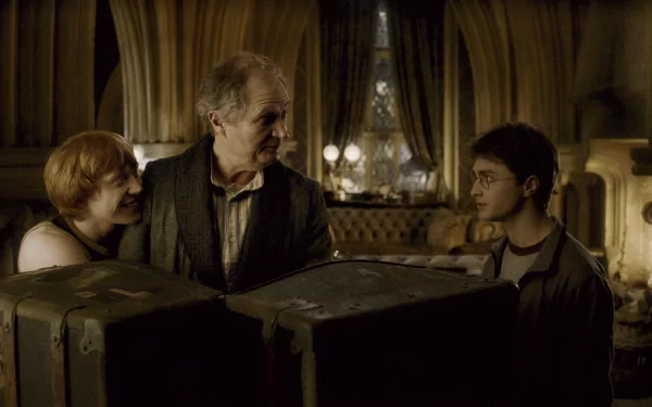 Harry Potter Horace Slughorn Ron Weasley movie Harry Potter and the Half-Blood Prince HD Desktop Wallpaper | Background Image