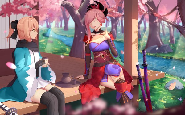 Anime Fate/Grand Order Fate Series Sakura Saber Miyamoto Musashi HD Wallpaper | Background Image