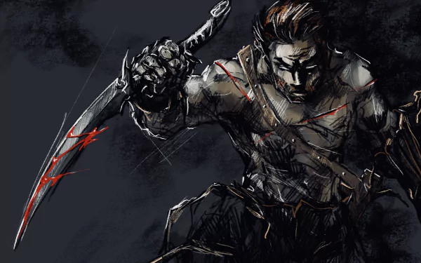 dagger fantasy warrior fantasy warrior HD Desktop Wallpaper | Background Image