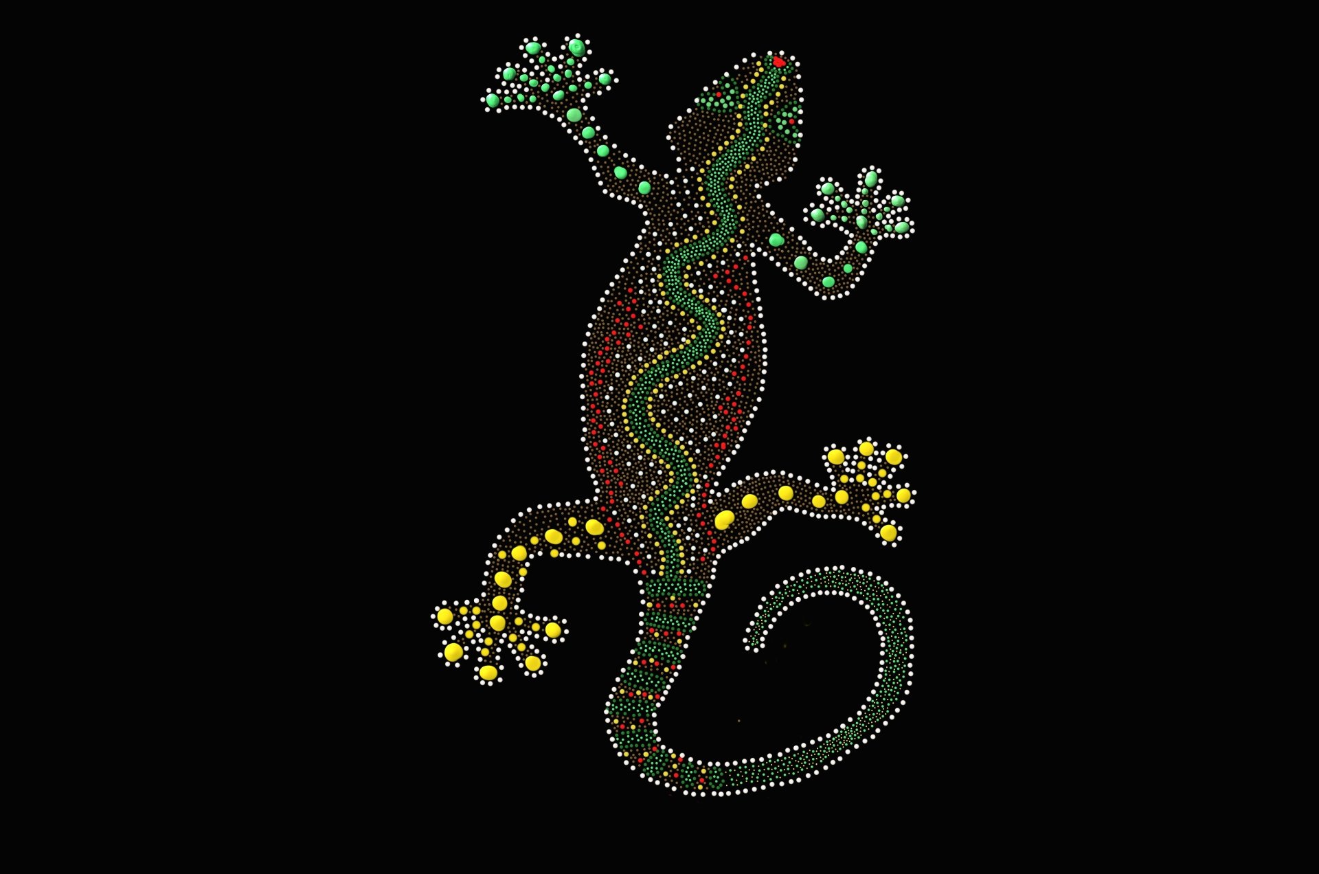Download Dots Lizard Animal Artistic 4k Ultra HD Wallpaper by diapicard