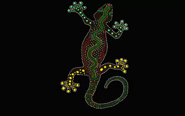  Aboriginal Dot Painting by diapicard