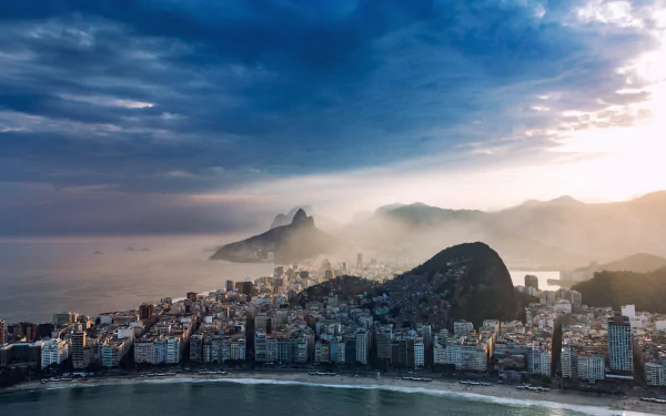 Copacabana man made Rio de Janeiro HD Desktop Wallpaper | Background Image