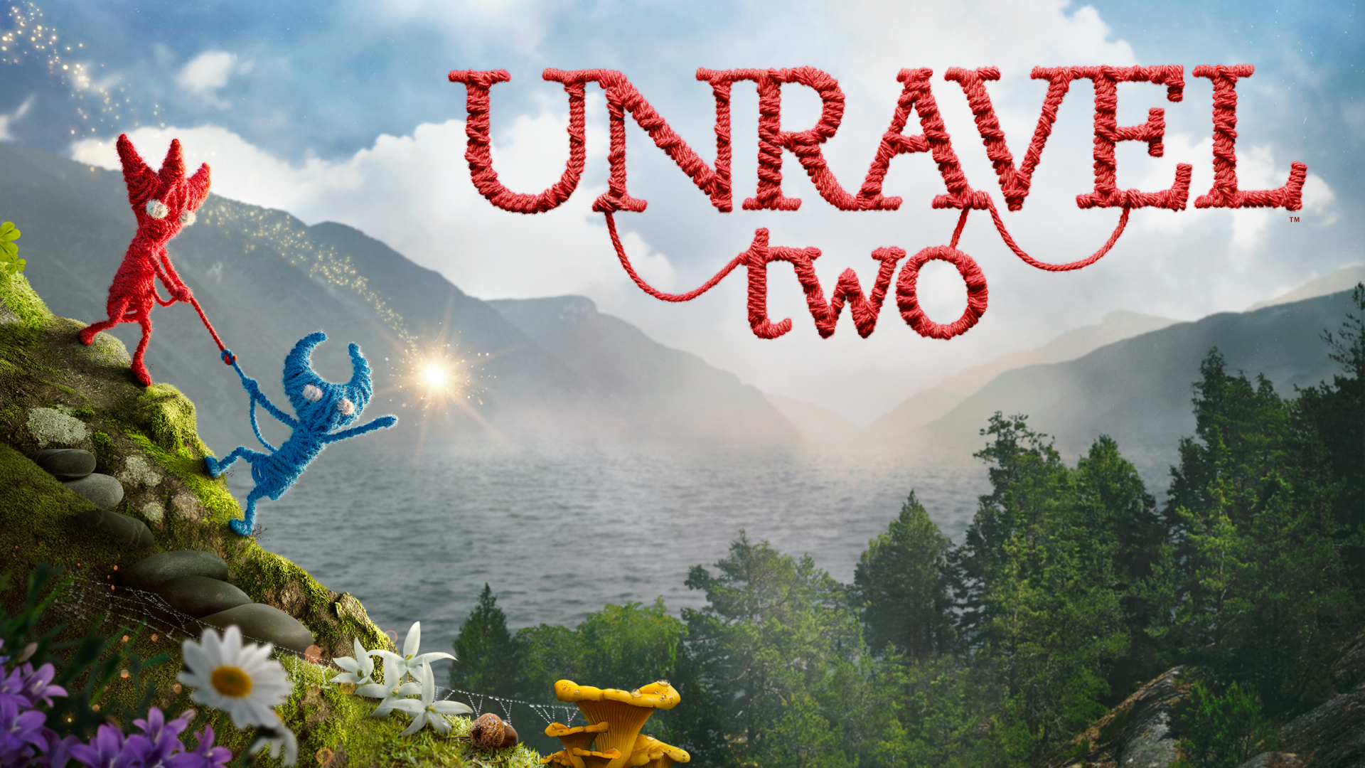 Download wallpaper 1280x800 unravel two, game, yarn, full hd, hdtv