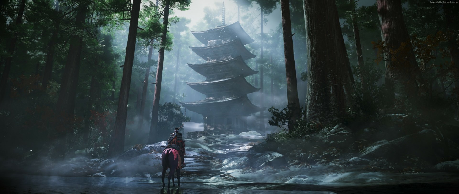 ghost of tsushima pc background