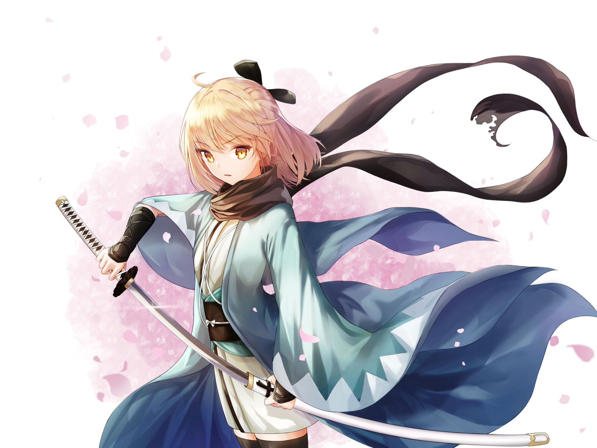 Sakura Saber's Radiant Blade: 4K Ultra HD Fate/Grand Order Kimono Art ...