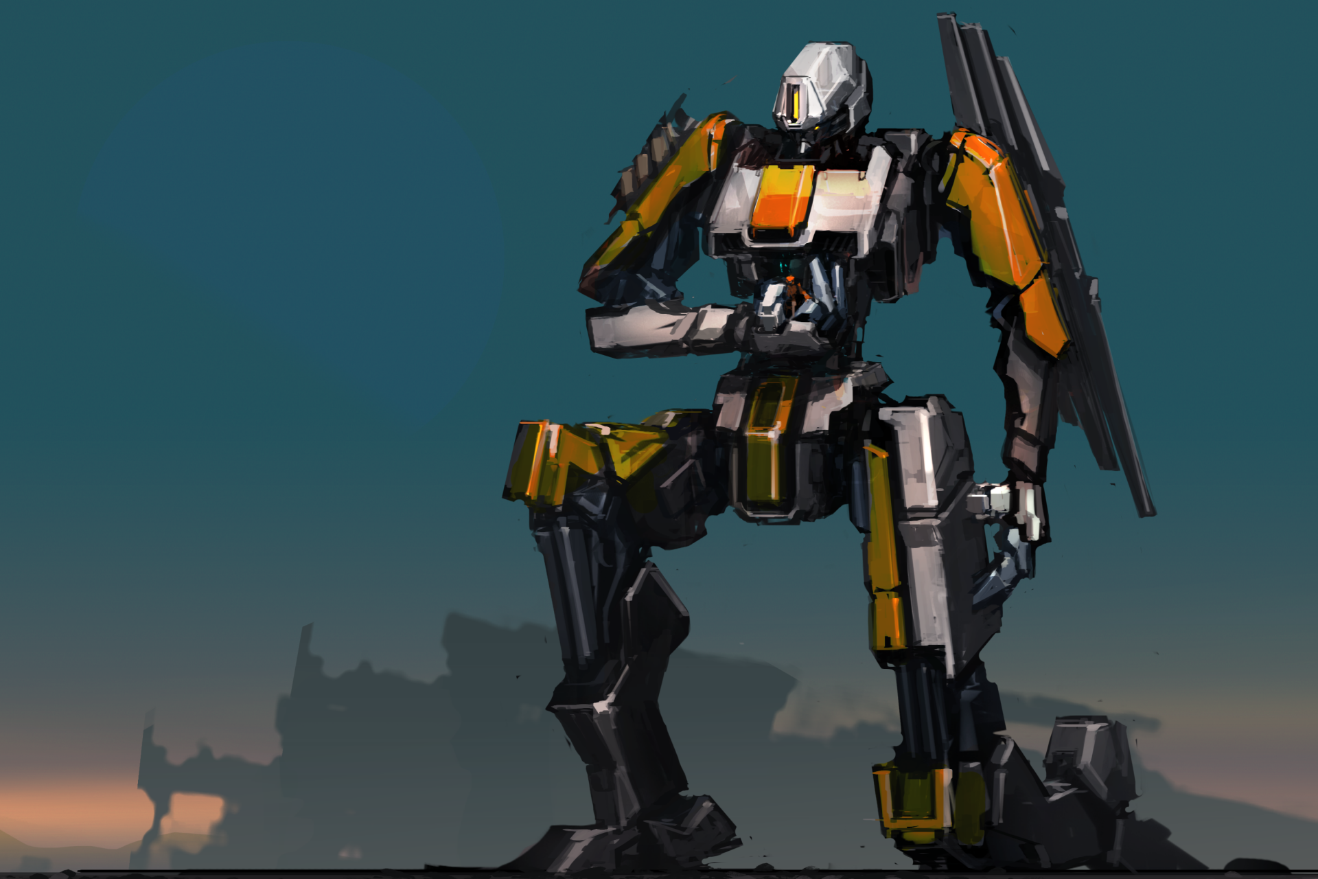 Download Sci Fi Robot HD Wallpaper by ksenolog