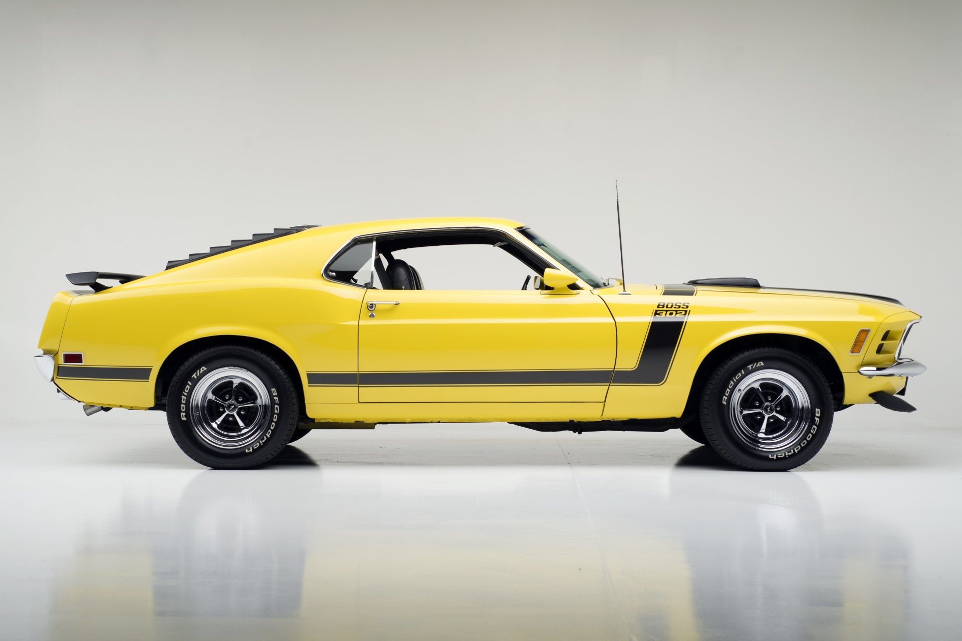 Download Car Yellow Car Muscle Car Fastback Vehicle Ford Mustang Boss ...