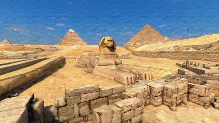  Sphinx - Oil on Canvas