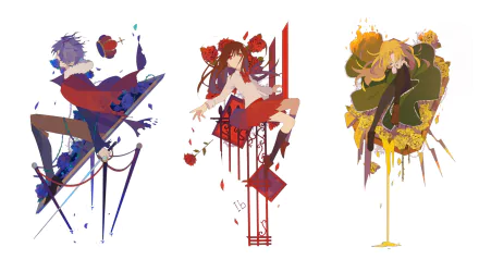 Ib (Character) Mary (Ib) Gary (Ib) video game Ib (2012) HD Desktop Wallpaper | Background Image