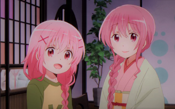 pink eyes braid pink hair Kaoruko Moeta Anime Comic Girls HD Desktop Wallpaper | Background Image