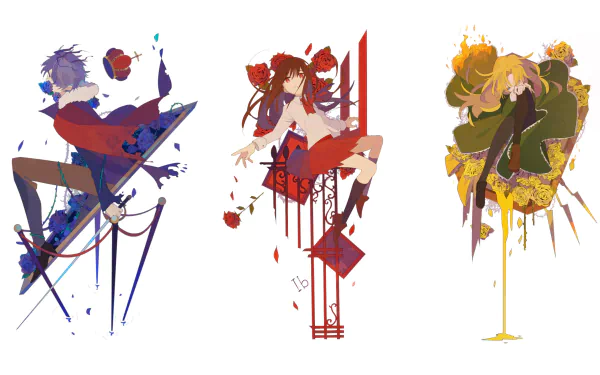 Ib (Character) Mary (Ib) Gary (Ib) video game Ib (2012) HD Desktop Wallpaper | Background Image