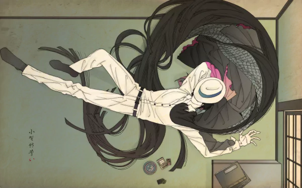 HD PC wallpaper featuring anime characters Sakamoto Ryōma from Fate/Grand Order and Oryou from Fate/KOHA-ACE in a dynamic, artistic composition.