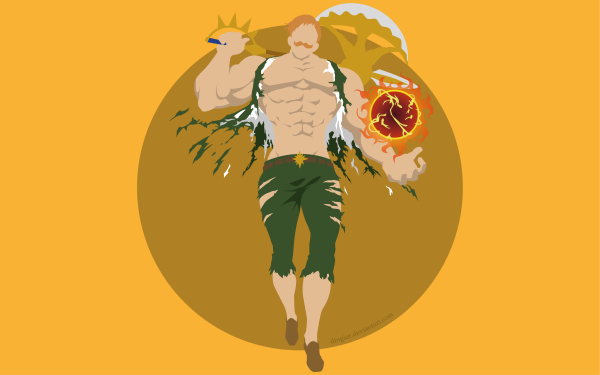 Anime The Seven Deadly Sins Escanor Minimalist Weapon Axe HD Wallpaper | Background Image