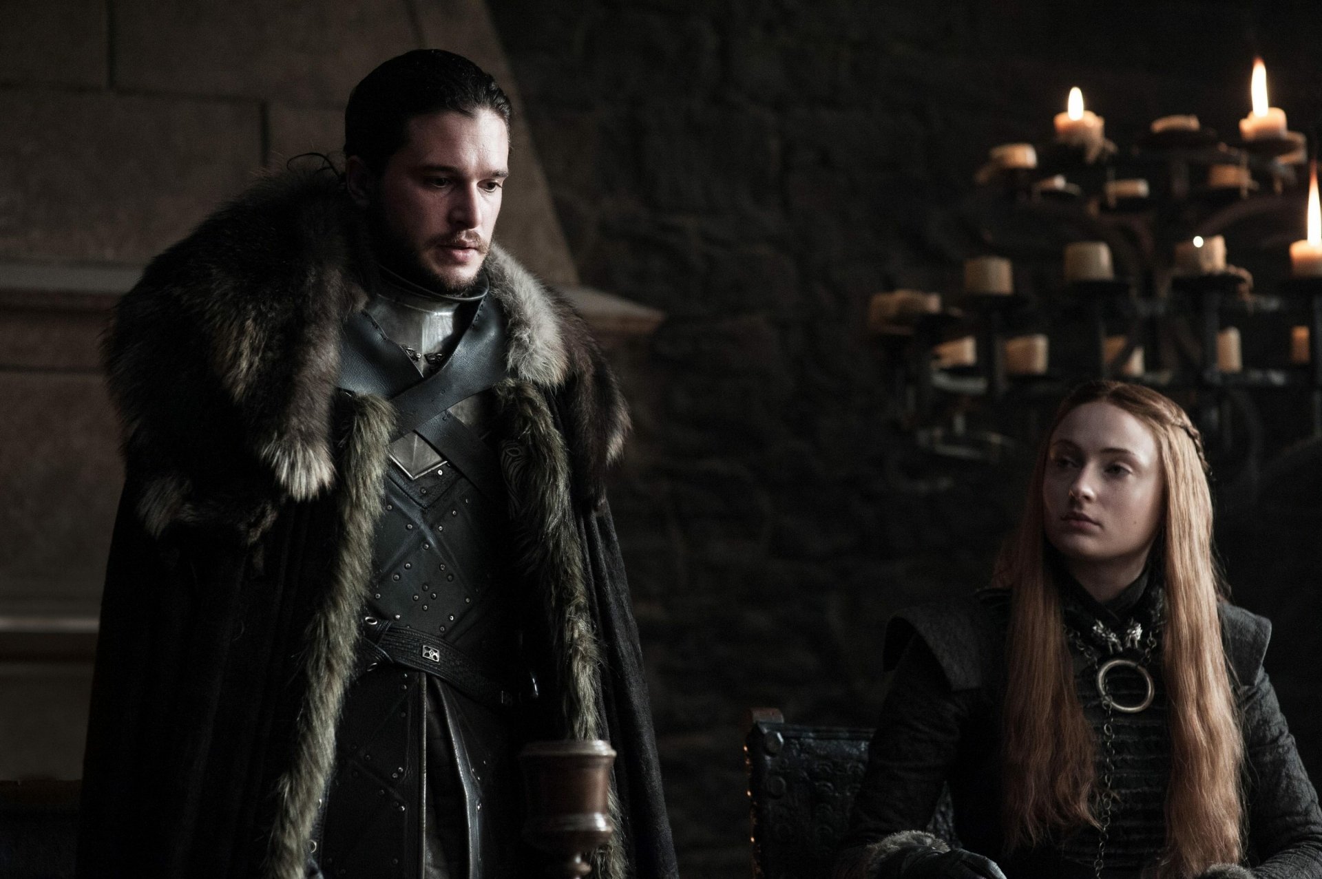 Download Sophie Turner Kit Harington Sansa Stark Jon Snow TV Show Game