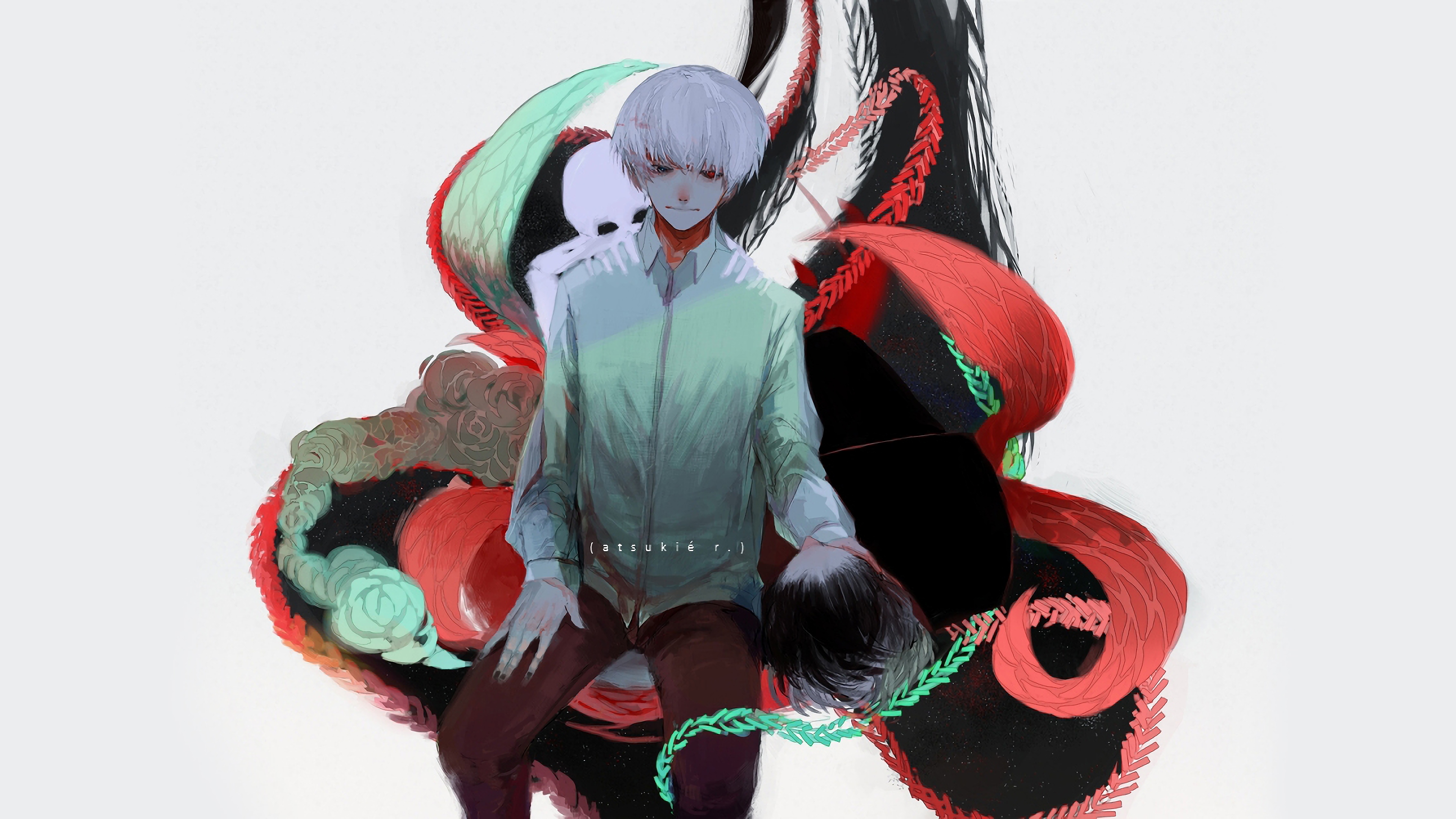 Download wallpapers 4k, Ken Kaneki, darkness, Tokyo Ghoul, manga, Sasaki  Haise, artwork for desktop with resolution 3840x2400. High Quality HD  pictures wallpapers