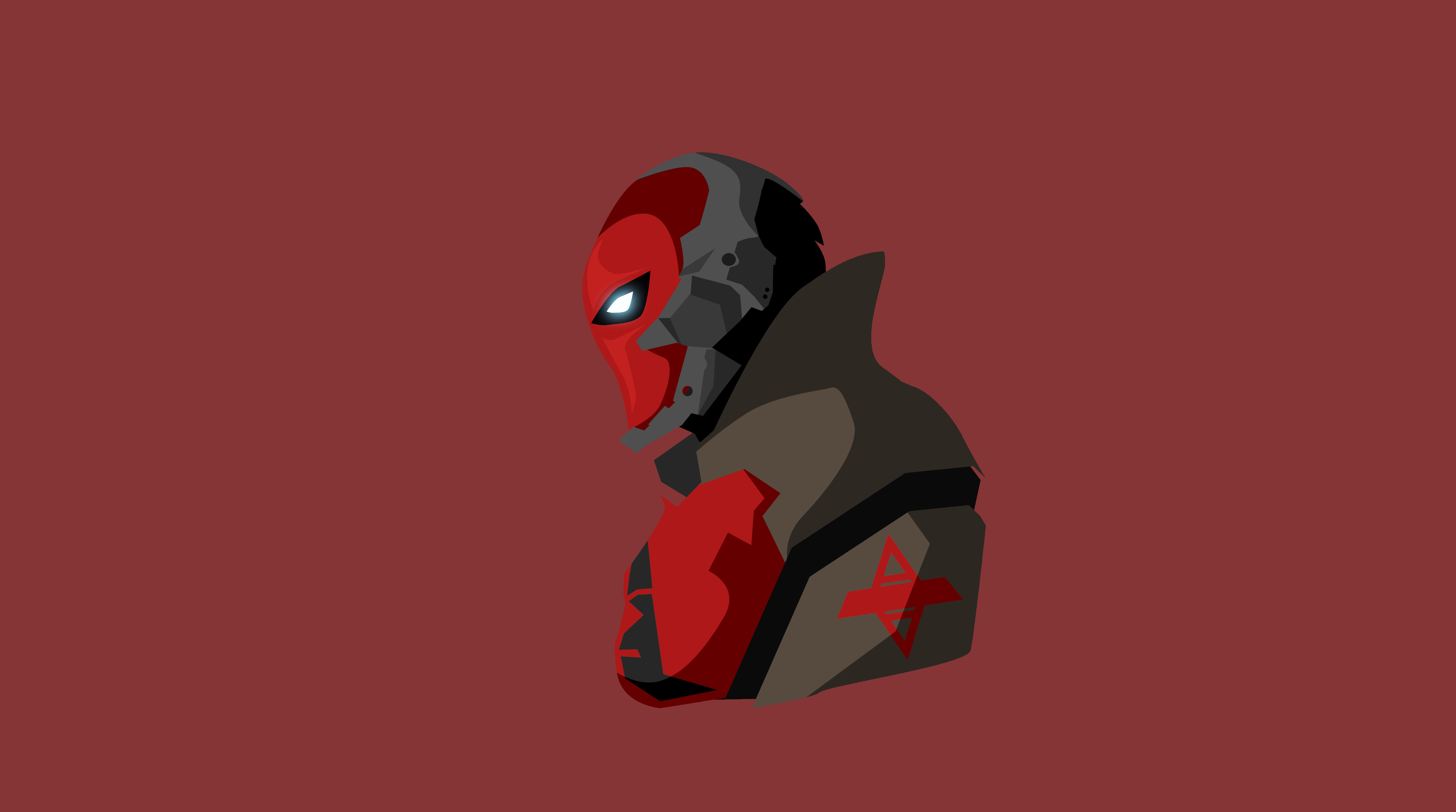 Batman Red Hood Minimal Artwork 4K 8K Wallpapers, HD Wallpapers