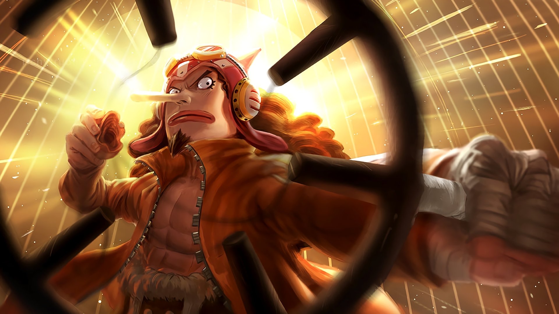 Usopp in Action - 4K Ultra HD One Piece Wallpaper