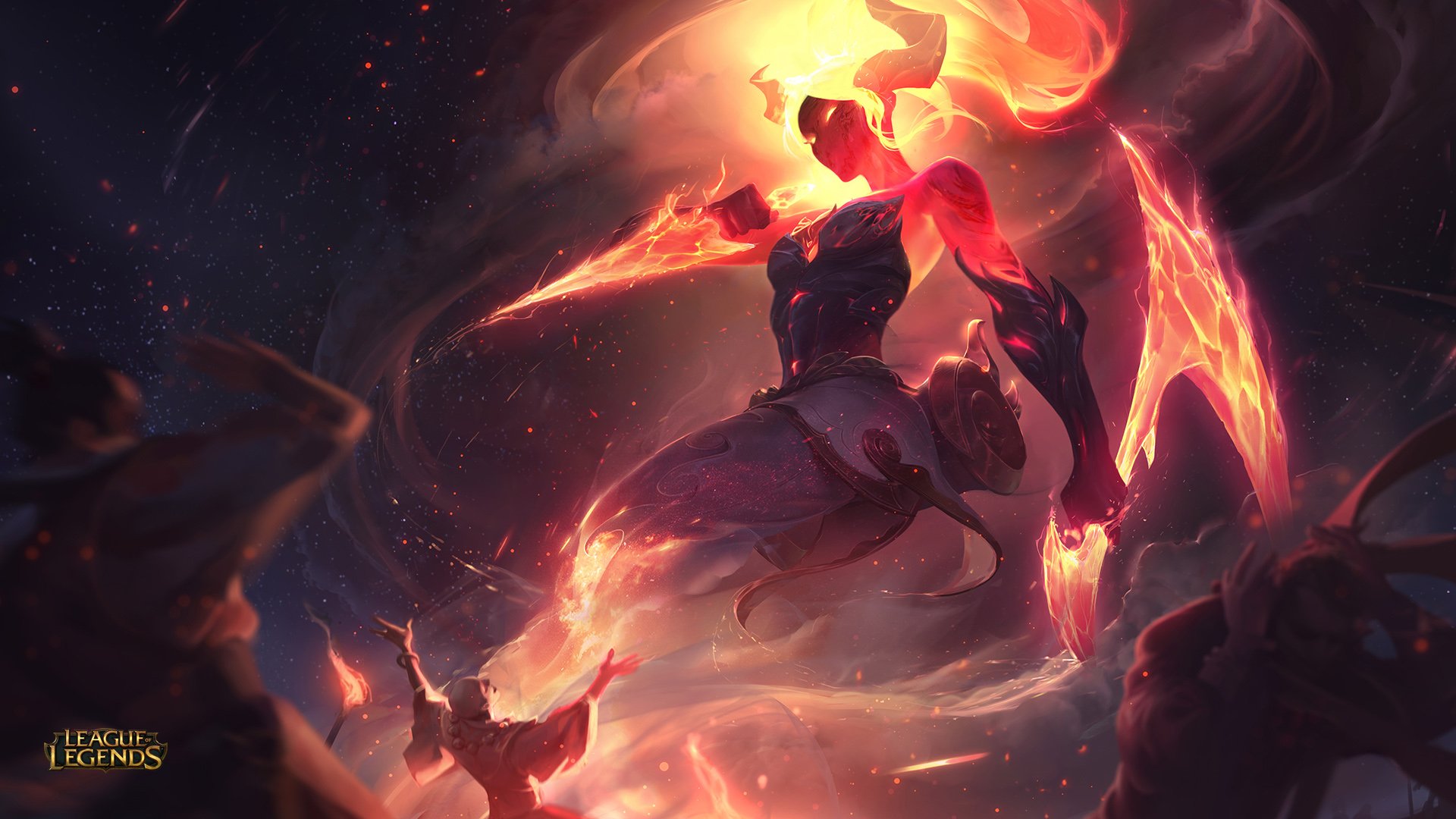 Infernal akali skin wallpaper hd