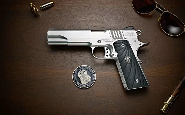 Cabot 1911 man made Cabot pistol HD Desktop Wallpaper | Background Image