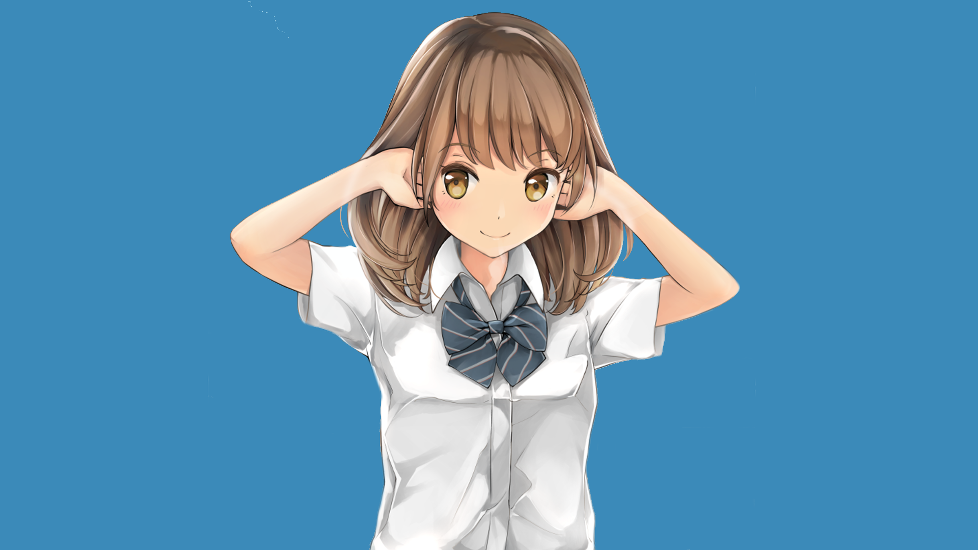 Download School Uniform Anime Original HD Wallpaper by shimame