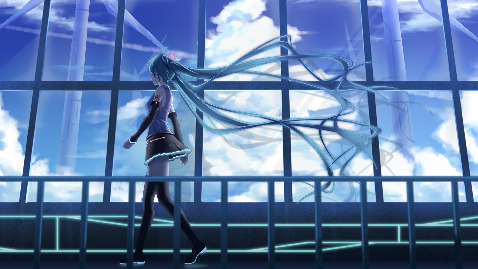 Download Hatsune Miku Anime Vocaloid HD Wallpaper by 隔断