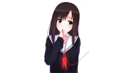  Anime Girl by IK @_itakana