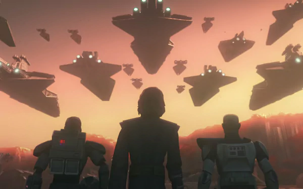 Anakin Skywalker Captain Rex TV Show Star Wars: The Clone Wars (2008) HD Desktop Wallpaper | Background Image
