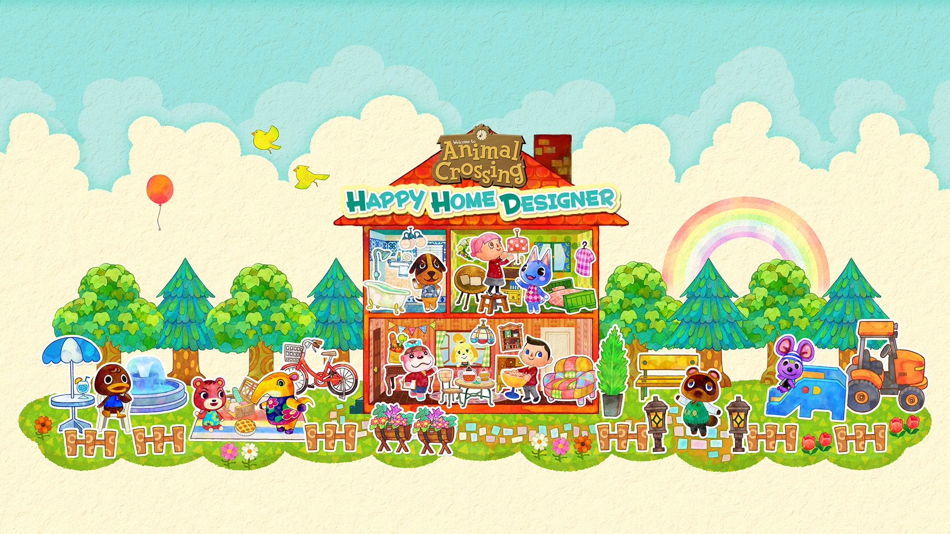 Video Game Animal Crossing: Happy Home Designer HD Wallpaper