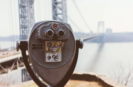 telescope bridge man made George Washington Bridge HD Desktop Wallpaper | Background Image