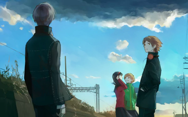 Yosuke Hanamura Yukiko Amagi Chie Satonaka Yu Narukami video game Persona 4 HD Desktop Wallpaper | Background Image