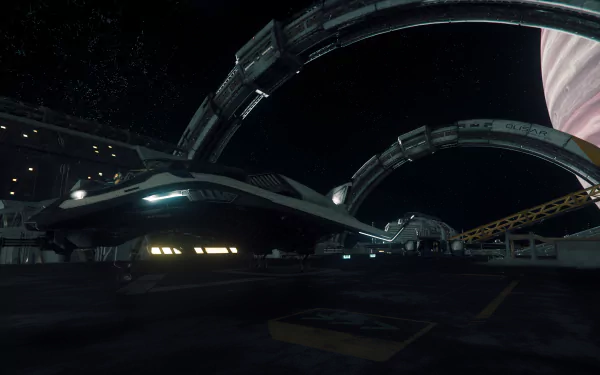Port Olisar (Star Citizen) space Avenger Titan (Star Citizen) video game Star Citizen HD Desktop Wallpaper | Background Image