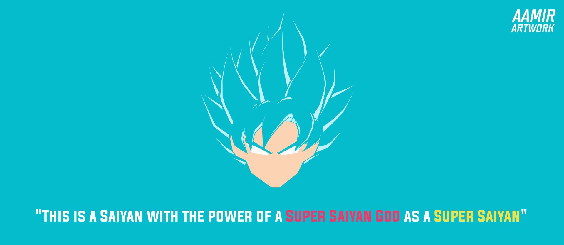 Download Minimalist Super Saiyan Blue Goku Anime Dragon Ball Super Minimalist Anime 4k Ultra HD Wallpaper by Umair Aamir