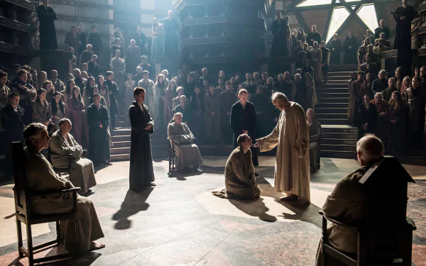 Jonathan Pryce Eugene Simon Finn Jones Loras Tyrell Lancel Lannister High Sparrow TV Show Game Of Thrones HD Desktop Wallpaper | Background Image